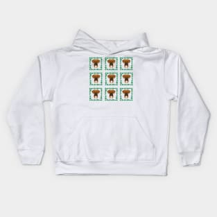 Boxer dog pattern Kids Hoodie